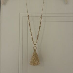 Lilly Pulitzer Gold Tassel Necklace